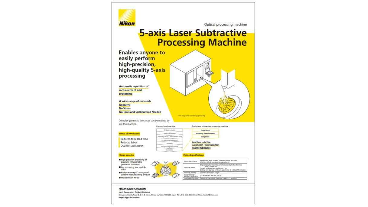 5-axis Laser Subtractive Processing Machine.