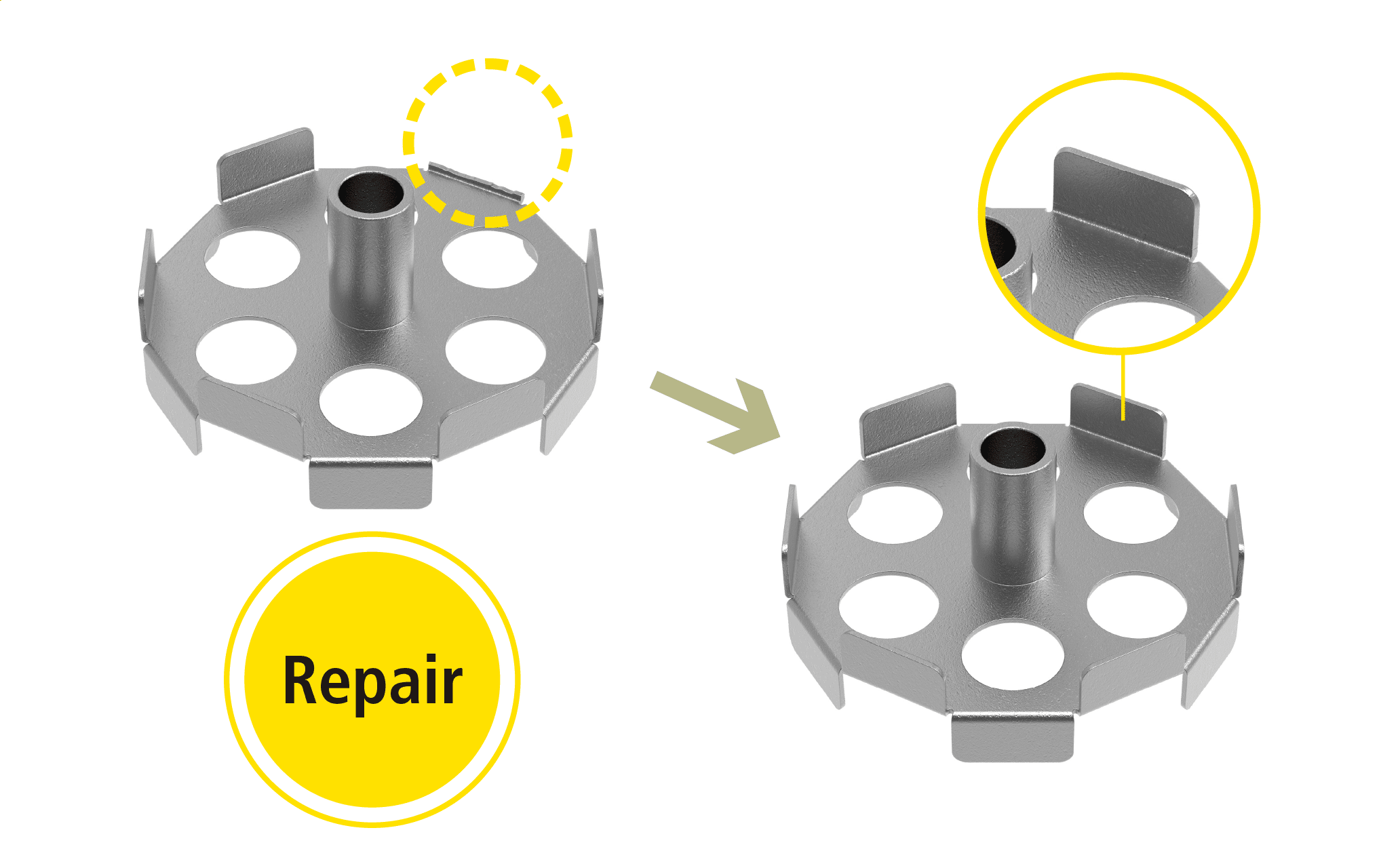 Repair of cracking and damage