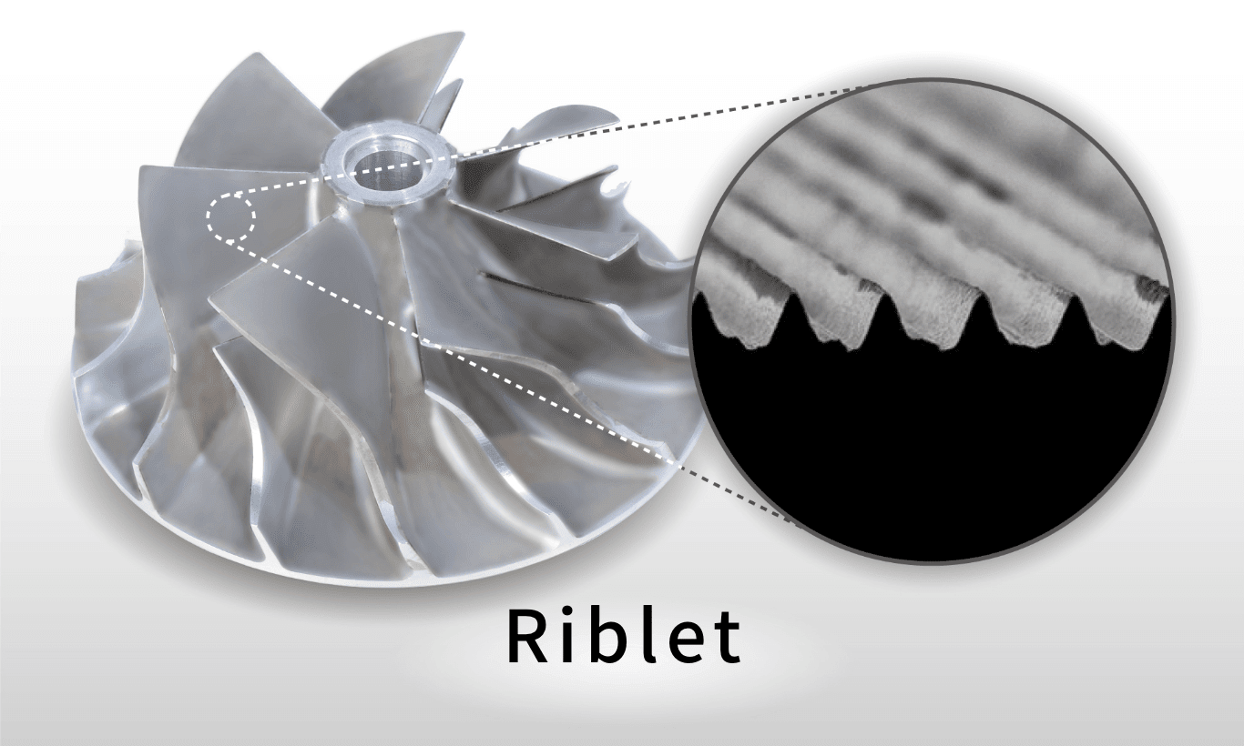 Image of riblet processing